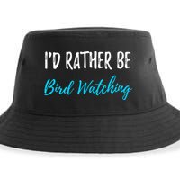I'd Rather Be Bird Watching Funny Bird Watcher Gift Sustainable Bucket Hat