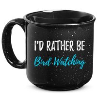 I'd Rather Be Bird Watching Funny Bird Watcher Gift 15oz Campfire Ceramic Mug