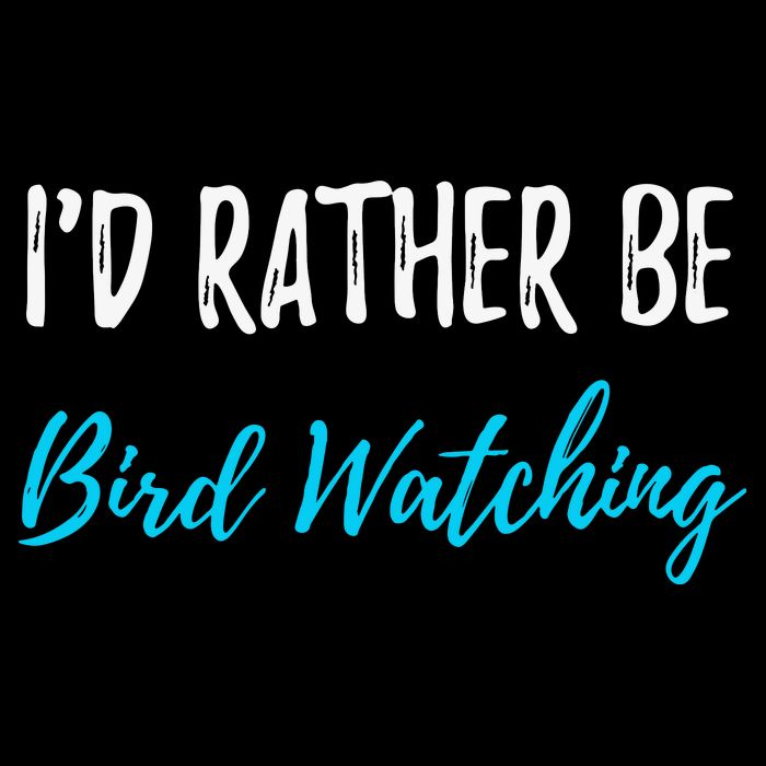 I'd Rather Be Bird Watching Funny Bird Watcher Gift Flat Bill Trucker Hat
