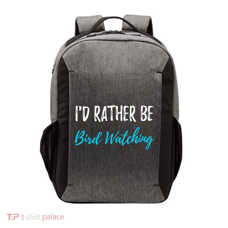 I'd Rather Be Bird Watching Funny Bird Watcher Gift Vector Backpack