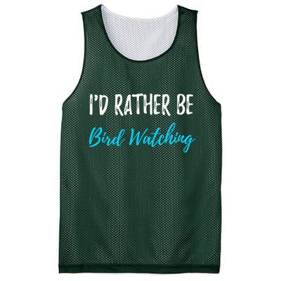 I'd Rather Be Bird Watching Funny Bird Watcher Gift Mesh Reversible Basketball Jersey Tank