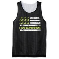 I Read Banned Books Retro Usa Flag Reading Librarian Reader Mesh Reversible Basketball Jersey Tank