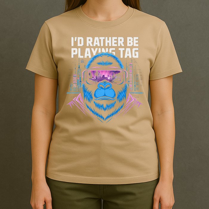 Id Rather Be Playing Tag VR Gaming T-Shirt