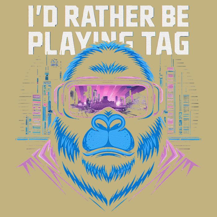 Id Rather Be Playing Tag VR Gaming T-Shirt