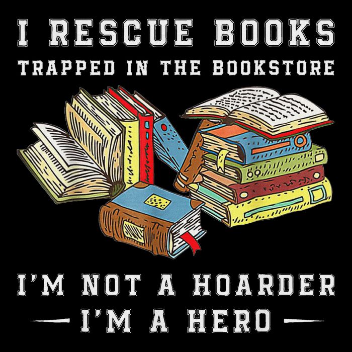 I Rescue Book Trapped In The Bookstore IM Not A Hoarder Button
