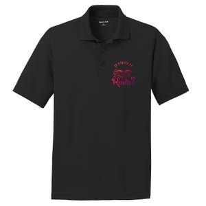 Id Rather Be Reading Book Lover Pile Of Books Gift PosiCharge RacerMesh Polo