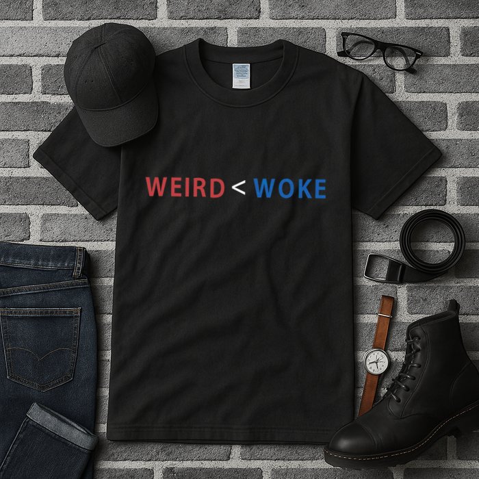ID Rather Be Woke Than Weird Funny Political Tall T-Shirt