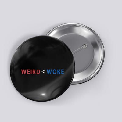ID Rather Be Woke Than Weird Funny Political Button