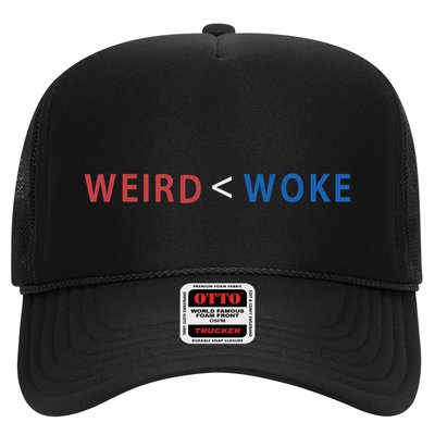 ID Rather Be Woke Than Weird Funny Political Trucker Hat