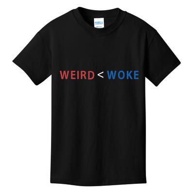 ID Rather Be Woke Than Weird Funny Political Kids T-Shirt