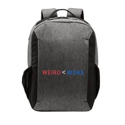 ID Rather Be Woke Than Weird Funny Political Vector Backpack