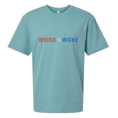 ID Rather Be Woke Than Weird Funny Political Sueded Cloud Jersey T-Shirt