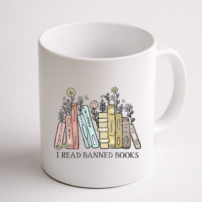 I Read Banned Books Lovers Vintage Funny Book Readers Coffee Mug