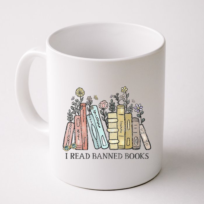 I Read Banned Books Lovers Vintage Funny Book Readers Coffee Mug