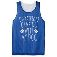 Id Rather Be Camping With My Dog Gift Mesh Reversible Basketball Jersey Tank