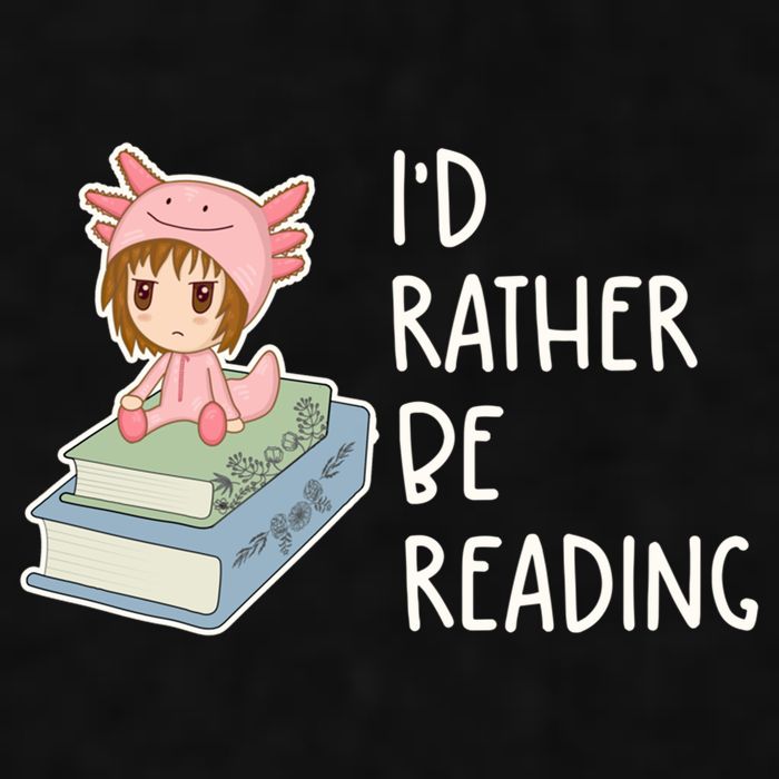 Id Rather Be Reading Bookaholic Book Nerd Booktrovert Book Gift Ladies PosiCharge Tri-Blend Wicking Tank