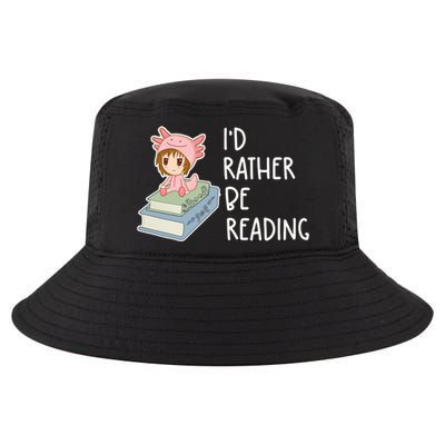 Id Rather Be Reading Bookaholic Book Nerd Booktrovert Book Gift Cool Comfort Performance Bucket Hat