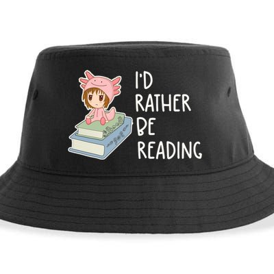 Id Rather Be Reading Bookaholic Book Nerd Booktrovert Book Gift Sustainable Bucket Hat