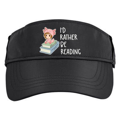 Id Rather Be Reading Bookaholic Book Nerd Booktrovert Book Gift Adult Drive Performance Visor