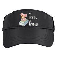 Id Rather Be Reading Bookaholic Book Nerd Booktrovert Book Gift Adult Drive Performance Visor