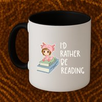 Id Rather Be Reading Bookaholic Book Nerd Booktrovert Book Gift Mug