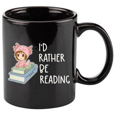 Id Rather Be Reading Bookaholic Book Nerd Booktrovert Book Gift 11oz C Handle Ceramic Mug