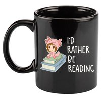 Id Rather Be Reading Bookaholic Book Nerd Booktrovert Book Gift 11oz C Handle Ceramic Mug