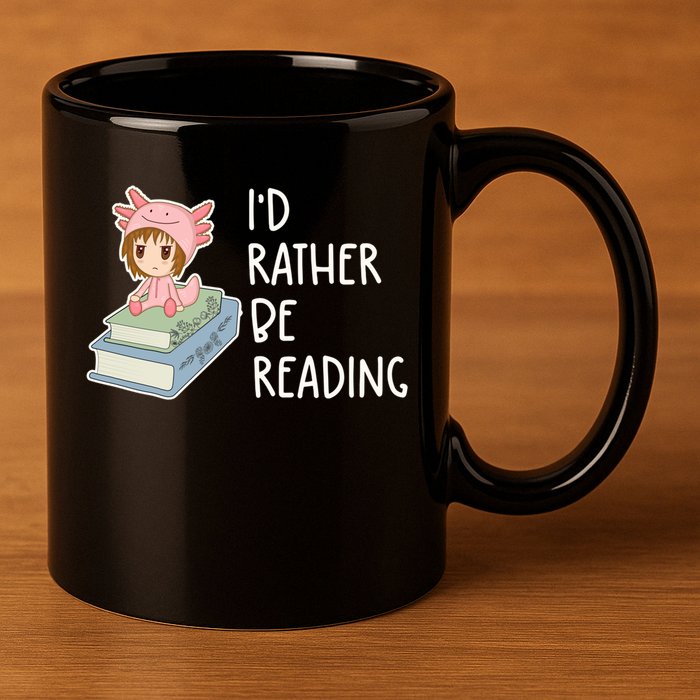 Id Rather Be Reading Bookaholic Book Nerd Booktrovert Book Gift 11oz C Handle Ceramic Mug