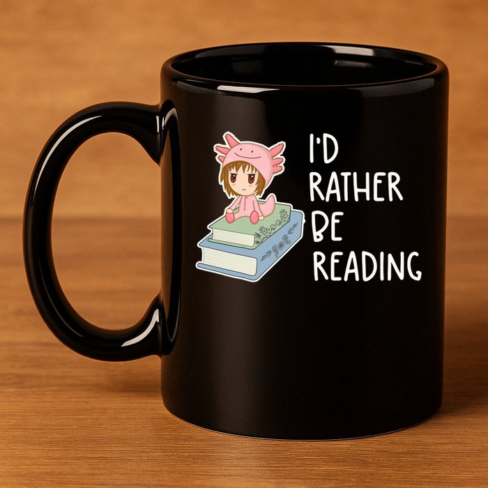 Id Rather Be Reading Bookaholic Book Nerd Booktrovert Book Gift 11oz C Handle Ceramic Mug