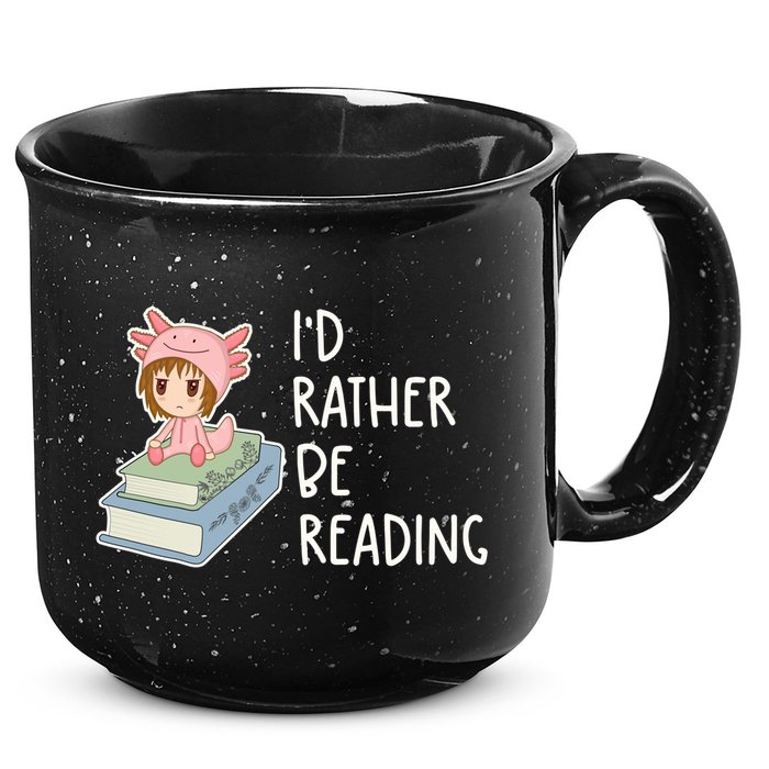 Id Rather Be Reading Bookaholic Book Nerd Booktrovert Book Gift 15oz Campfire Ceramic Mug