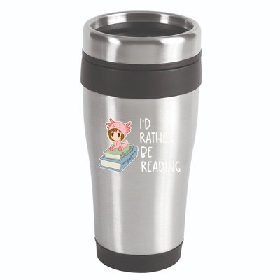 Id Rather Be Reading Bookaholic Book Nerd Booktrovert Book Gift 16oz Travel Tumbler