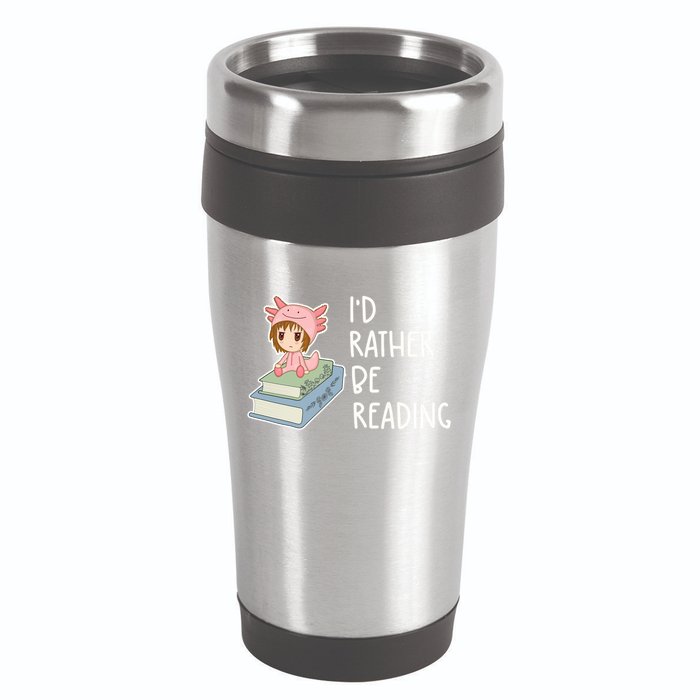 Id Rather Be Reading Bookaholic Book Nerd Booktrovert Book Gift 16oz Travel Tumbler