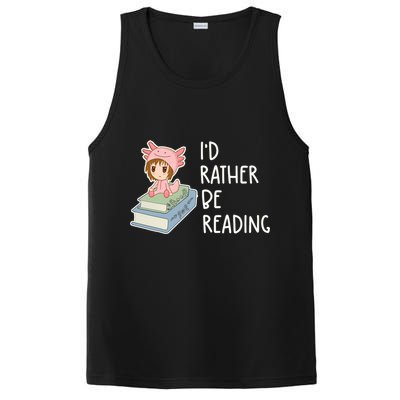 Id Rather Be Reading Bookaholic Book Nerd Booktrovert Book Gift PosiCharge Competitor Tank