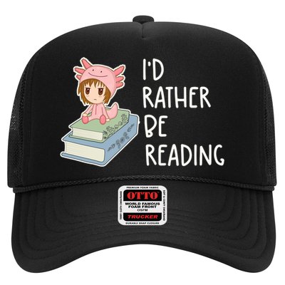 Id Rather Be Reading Bookaholic Book Nerd Booktrovert Book Gift Trucker Hat