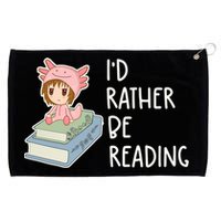 Id Rather Be Reading Bookaholic Book Nerd Booktrovert Book Gift Grommeted Golf Towel
