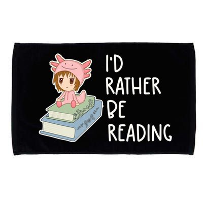 Id Rather Be Reading Bookaholic Book Nerd Booktrovert Book Gift Microfiber Hand Towel