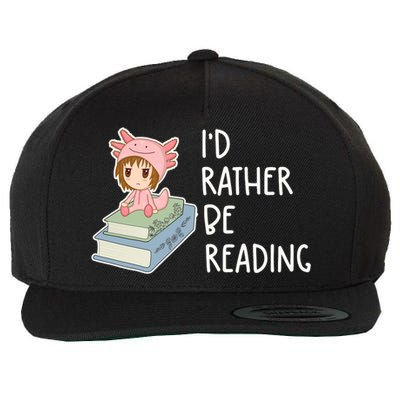 Id Rather Be Reading Bookaholic Book Nerd Booktrovert Book Gift Wool Snapback Cap