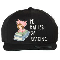 Id Rather Be Reading Bookaholic Book Nerd Booktrovert Book Gift Wool Snapback Cap