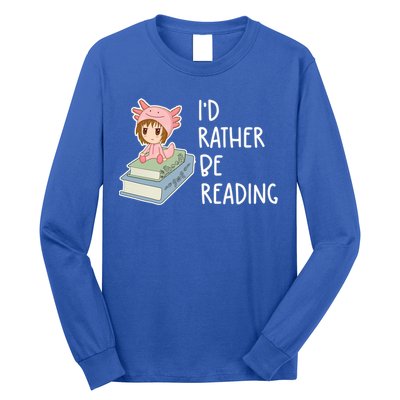 Id Rather Be Reading Bookaholic Book Nerd Booktrovert Book Gift Long Sleeve Shirt
