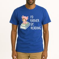 Id Rather Be Reading Bookaholic Book Nerd Booktrovert Book Gift Tall T-Shirt