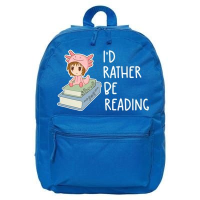 Id Rather Be Reading Bookaholic Book Nerd Booktrovert Book Gift 16 in Basic Backpack