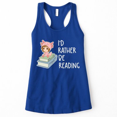 Id Rather Be Reading Bookaholic Book Nerd Booktrovert Book Gift Womens Tank Top
