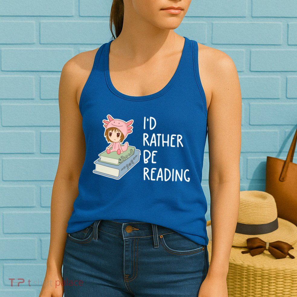 Id Rather Be Reading Bookaholic Book Nerd Booktrovert Book Gift Womens Tank Top