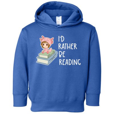 Id Rather Be Reading Bookaholic Book Nerd Booktrovert Book Gift Toddler Hoodie