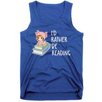 Id Rather Be Reading Bookaholic Book Nerd Booktrovert Book Gift Tank Top