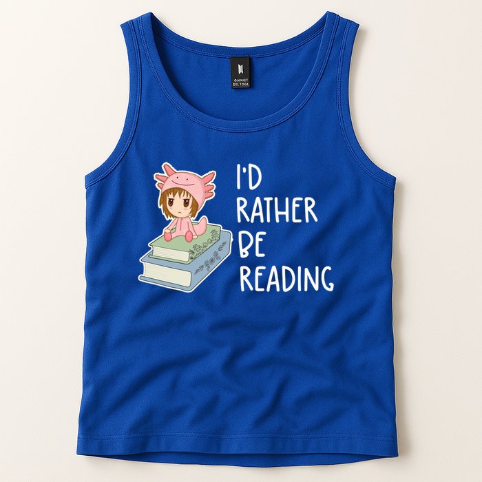 Id Rather Be Reading Bookaholic Book Nerd Booktrovert Book Gift Tank Top