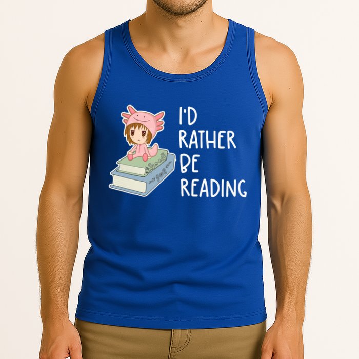 Id Rather Be Reading Bookaholic Book Nerd Booktrovert Book Gift Tank Top