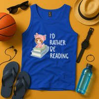 Id Rather Be Reading Bookaholic Book Nerd Booktrovert Book Gift Tank Top