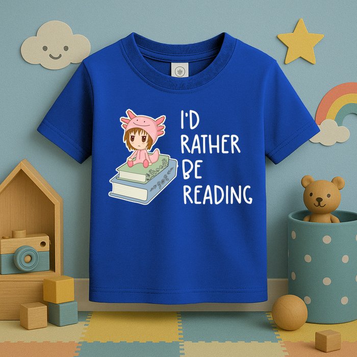 Id Rather Be Reading Bookaholic Book Nerd Booktrovert Book Gift Toddler T-Shirt