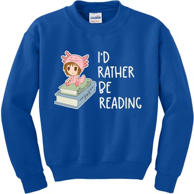 Id Rather Be Reading Bookaholic Book Nerd Booktrovert Book Gift Kids Sweatshirt